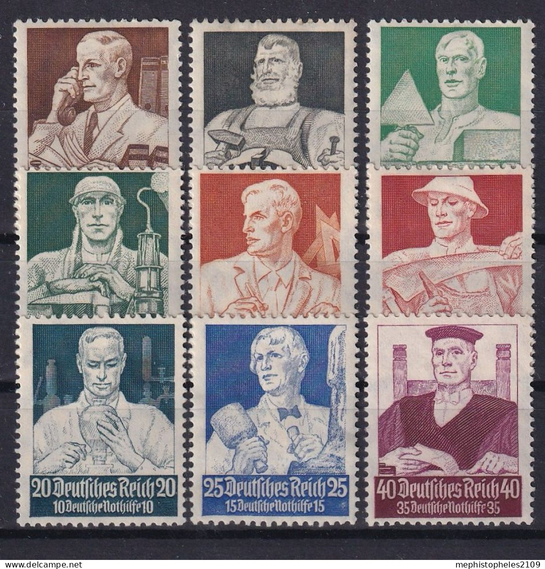 DEUTSCHES REICH 1934 - MNH - Mi 556-564 - Ungebraucht