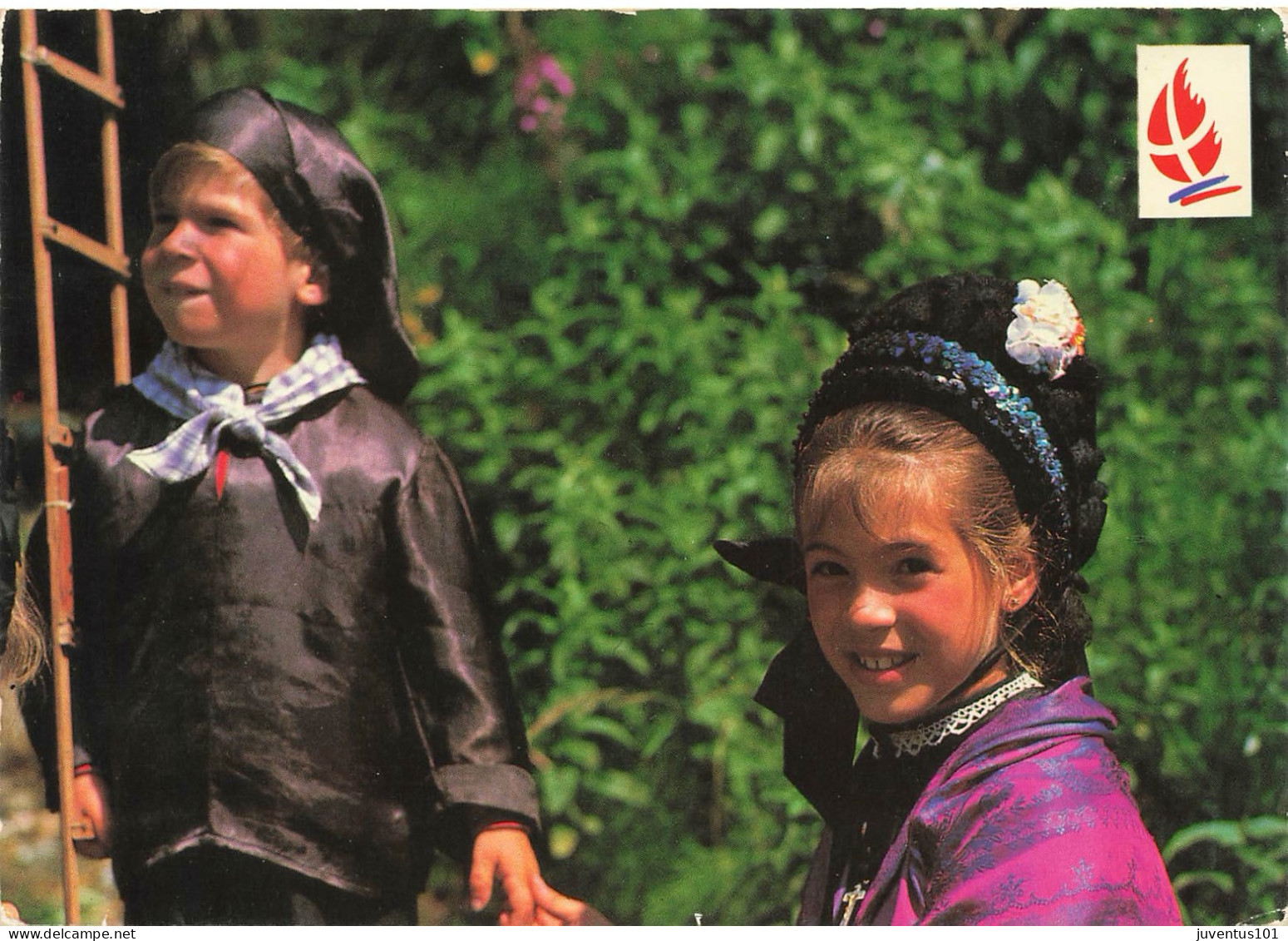 CPSM Enfants De Savoie-Timbre-Cliché De Claude Martin-RARE      L2866 - Autres & Non Classés