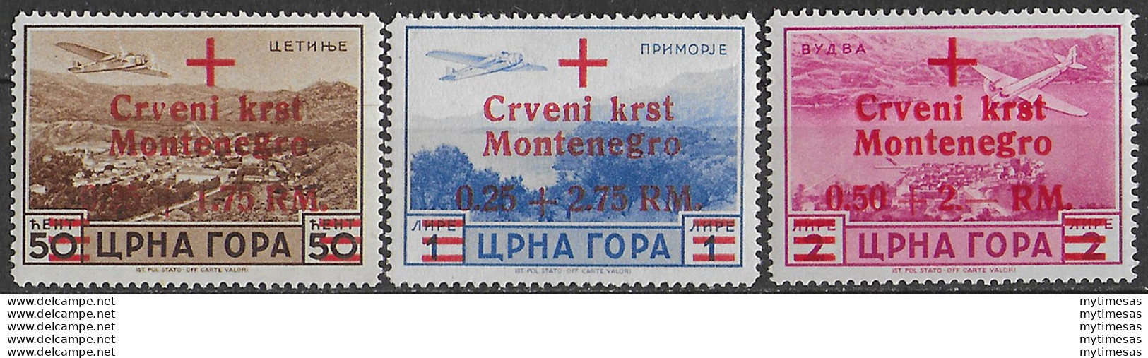 1944 Montenegro Tedesco N A9/11 Sass MNH - Otros & Sin Clasificación