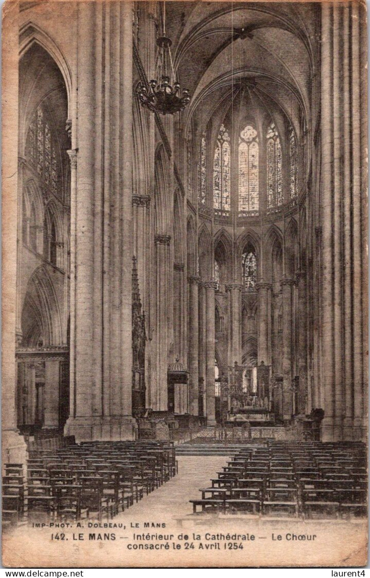 24-4-2024 (2 Z 51) VERY OLD - B/w - FRANCE - Le Mans Cathédrale - Iglesias Y Catedrales