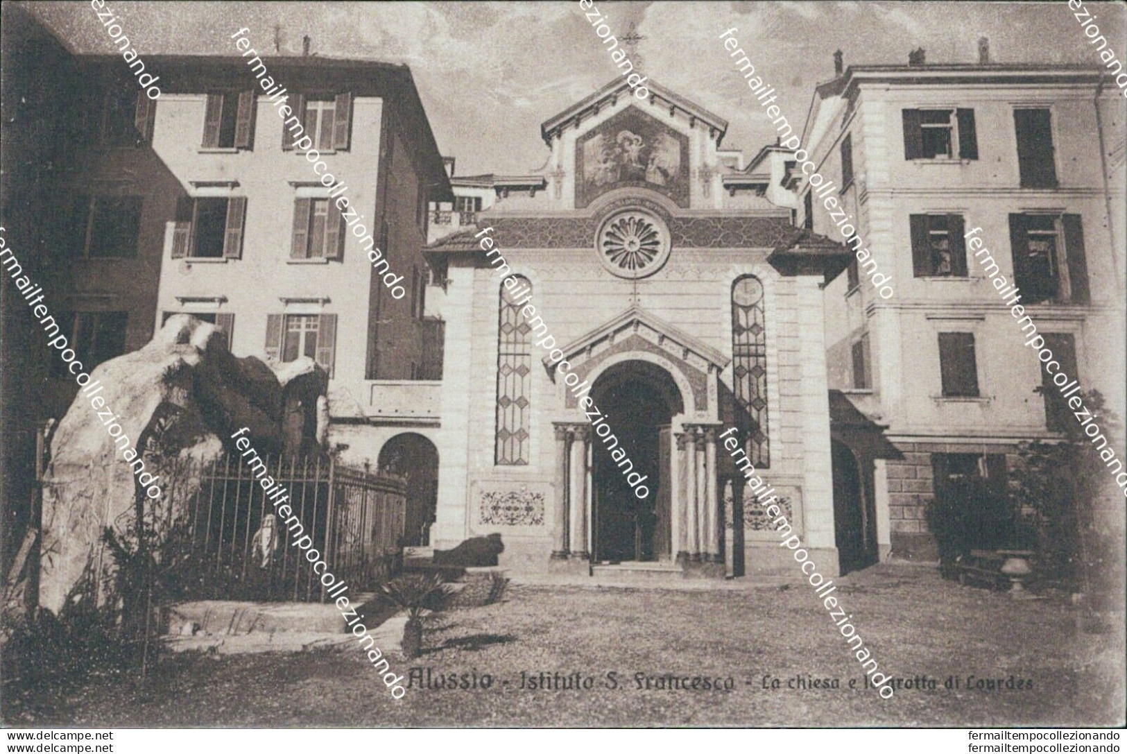 Az394 Cartolina Alassio Istituto S.francesco Savona 1927 - Savona