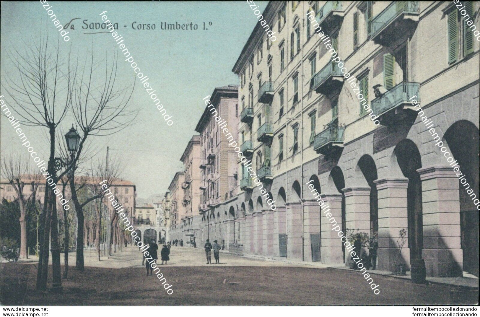 Az388 Cartolina Savona Citta' Corso Umberto I - Savona