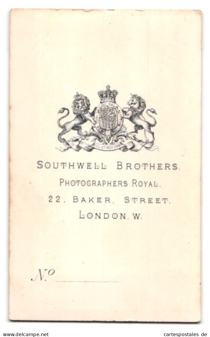 Photo Southwell Bros., London, Baker Street 22, Bürgerlicher Herr Mit Koteletten Und Walrossbart  - Personnes Anonymes