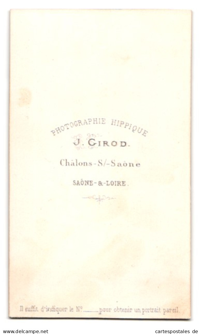 Photo J. Cirod, Chalons-S-Saone, Herr In Karierter Hose Raucht Zigarre  - Anonymous Persons