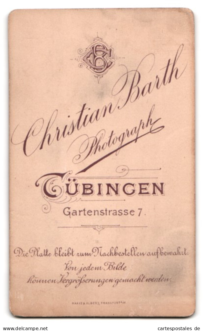Fotografie Christian Barth, Tübingen, Gartenstr. 7, Portrait Kleiner Knabe Im Anzug Mit Locken  - Anonymous Persons