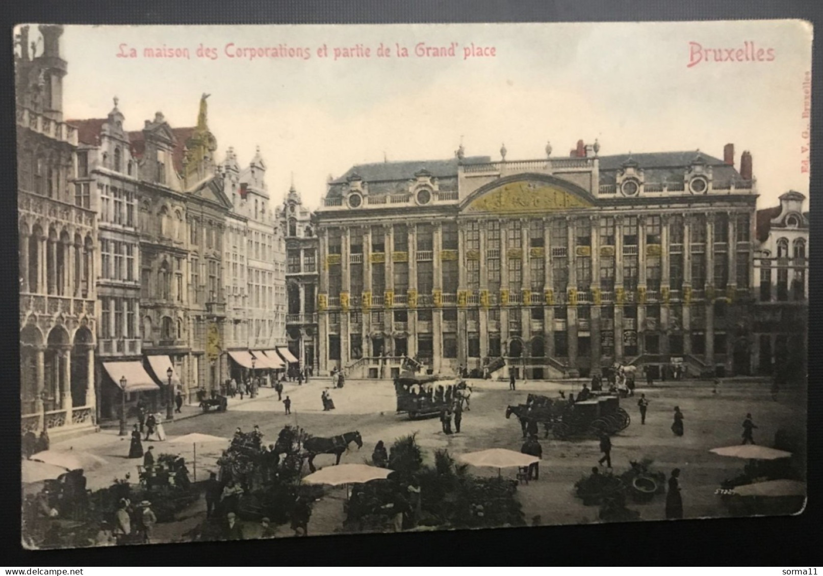 CPA BRUXELLES (Belgique) La Maison Des Corporations Et Grande Place - Monuments, édifices