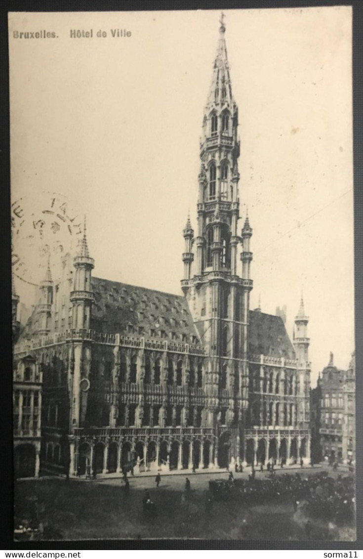 CPA BRUXELLES (Belgique) Hôtel De Ville - Monuments, édifices