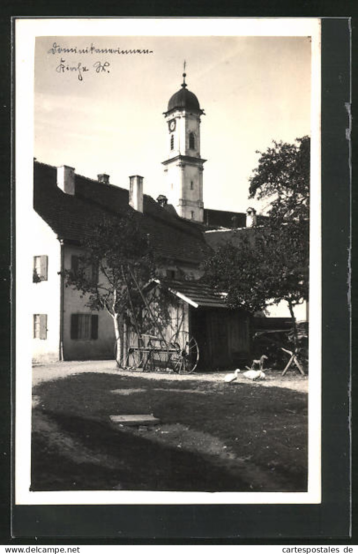 Foto-AK Bad Wörishofen, Dominikanerinnen-Kirche  - Bad Wörishofen