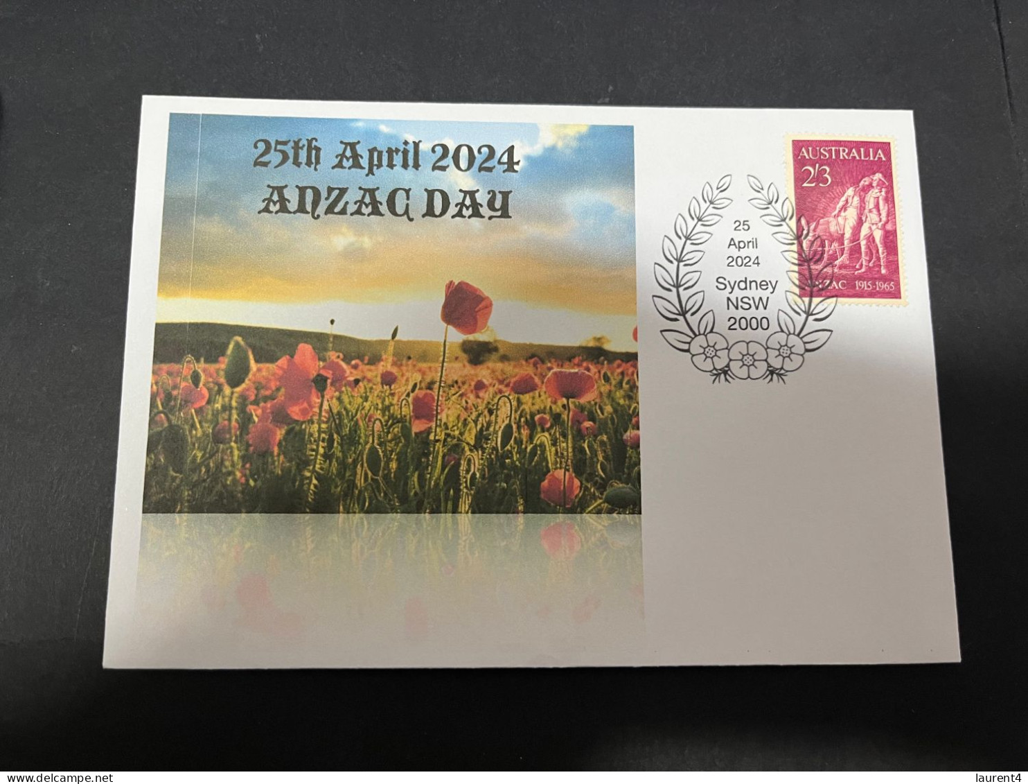 24-4-2024 (2 Z 52) Australia ANZAC 2024 - Special Cover Postmarked 25 April 2024 (ANZAC Biscuits) - Militares