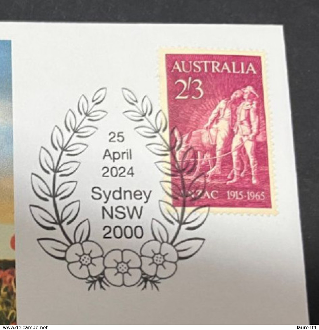 24-4-2024 (2 Z 52) Australia ANZAC 2024 - Special Cover Postmarked 25 April 2024 (ANZAC Biscuits) - Militares