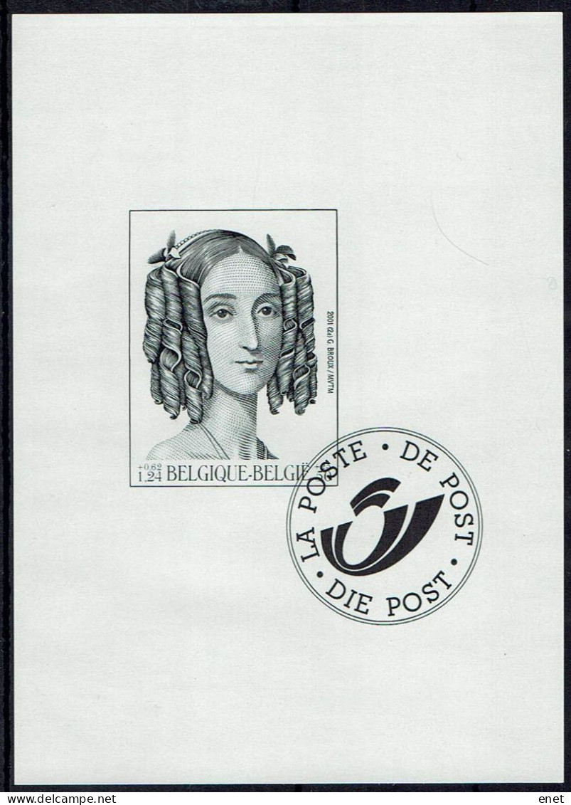 Belgie 2001 -  OBP GCA6 (2970) - Koningin Louisa-Maria - Het Belgische Koningshuis - Folletos Blanco Y Negro [ZN & GC]