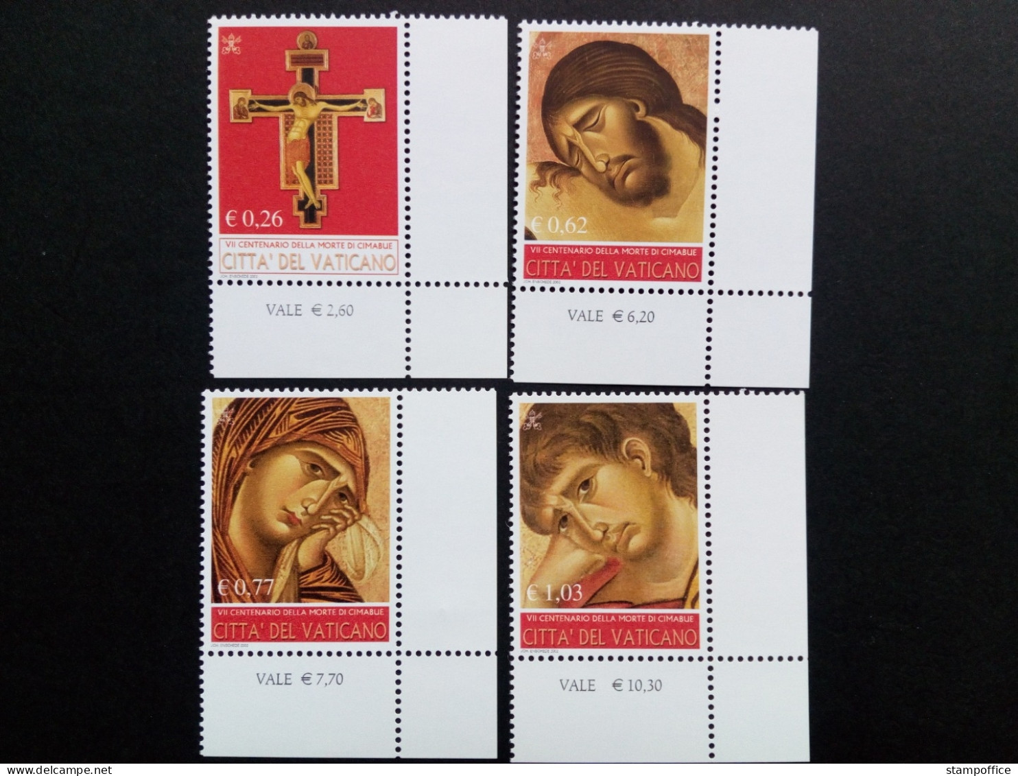 VATIKAN MI-NR. 1417-1420 POSTFRISCH(MINT) 700. TODESTAG VON CIMABUE MALER 2002 - Unused Stamps