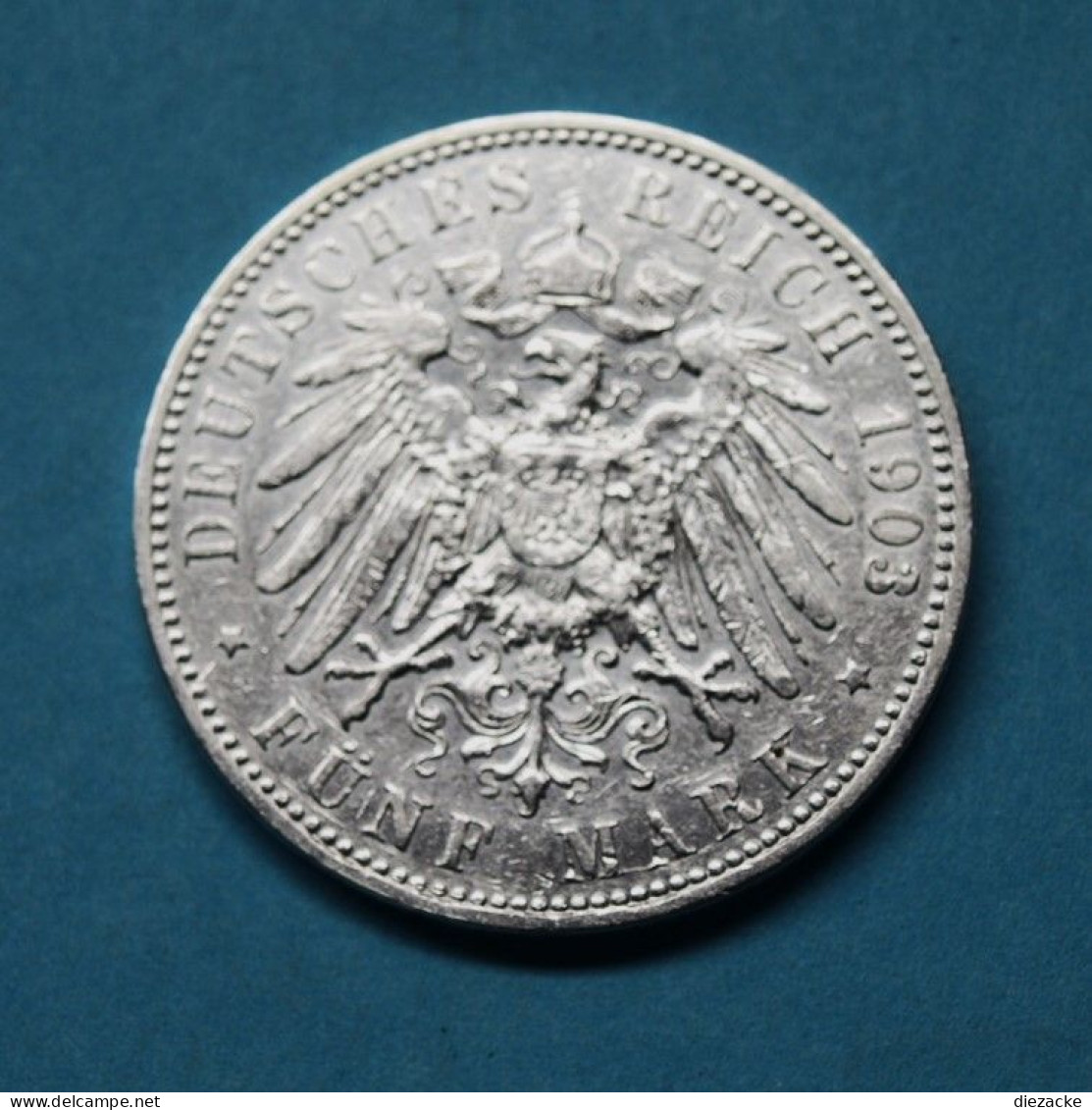 Preussen 1903 5 Mark Wilhelm II. (Fok4/3 - 2, 3 & 5 Mark Zilver