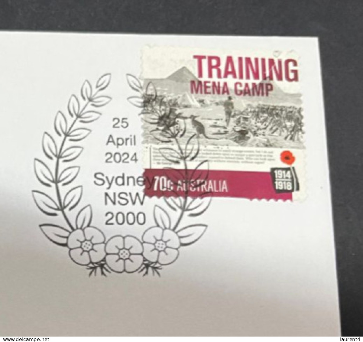 24-4-2024 (2 Z 52) Australia ANZAC 2024 - Special Cover Postmarked 25 April 2024 (ANZAC Biscuits) - Militaria