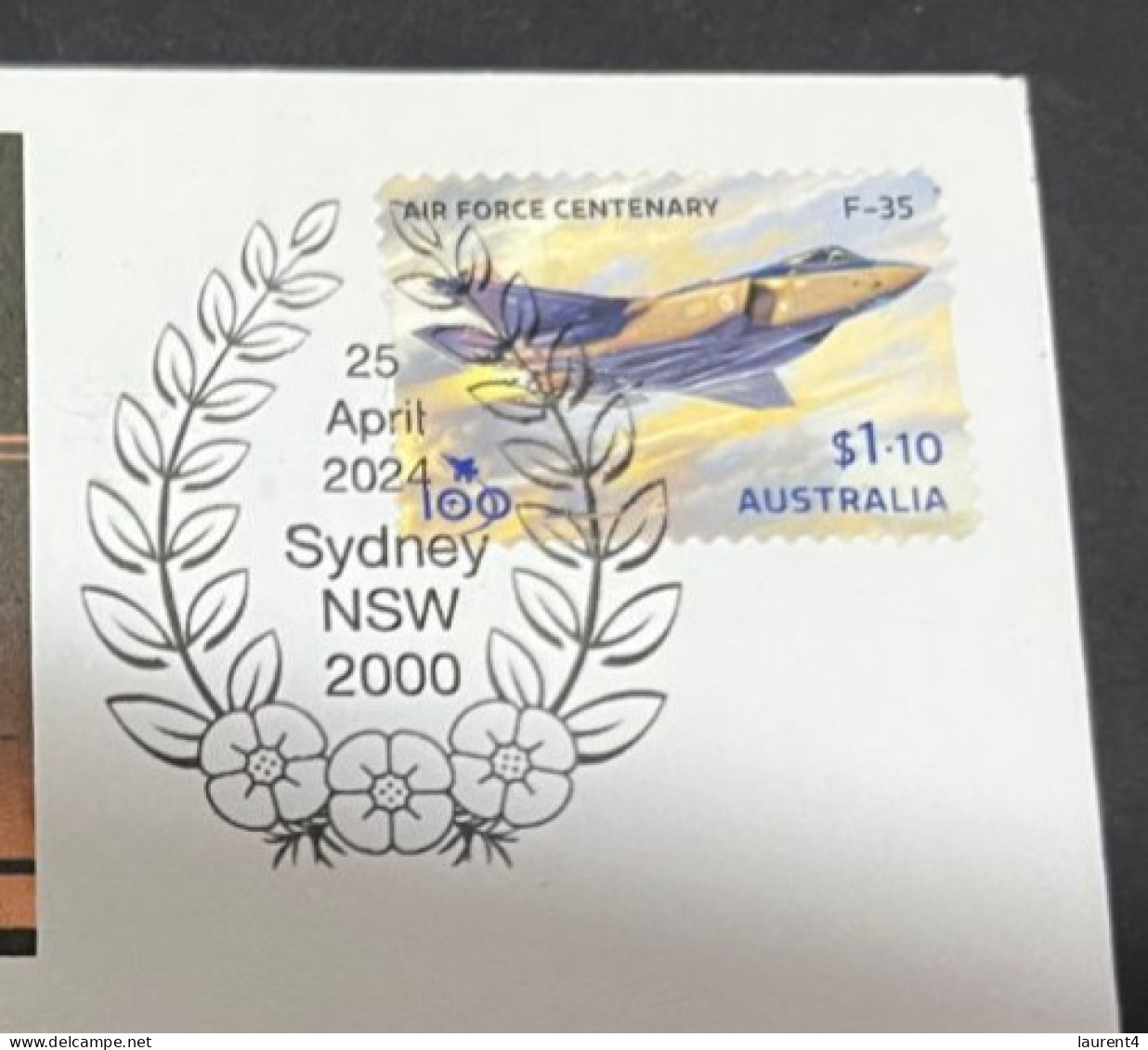 24-4-2024 (2 Z 52) Australia ANZAC 2024 - Special Cover Postmarked 25 April 2024 (War Memorial / Air Force) - Militares