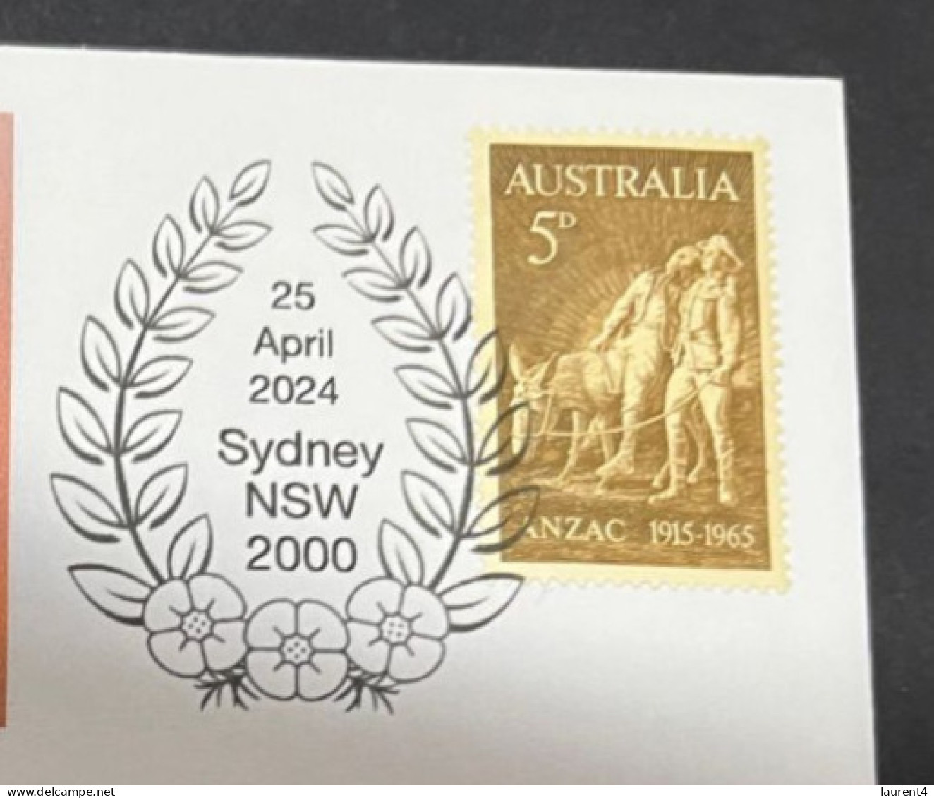 24-4-2024 (2 Z 52) Australia ANZAC 2024 - Special Cover Postmarked 25 April 2024 (Let's We Forget NZ Hat) - Militaria