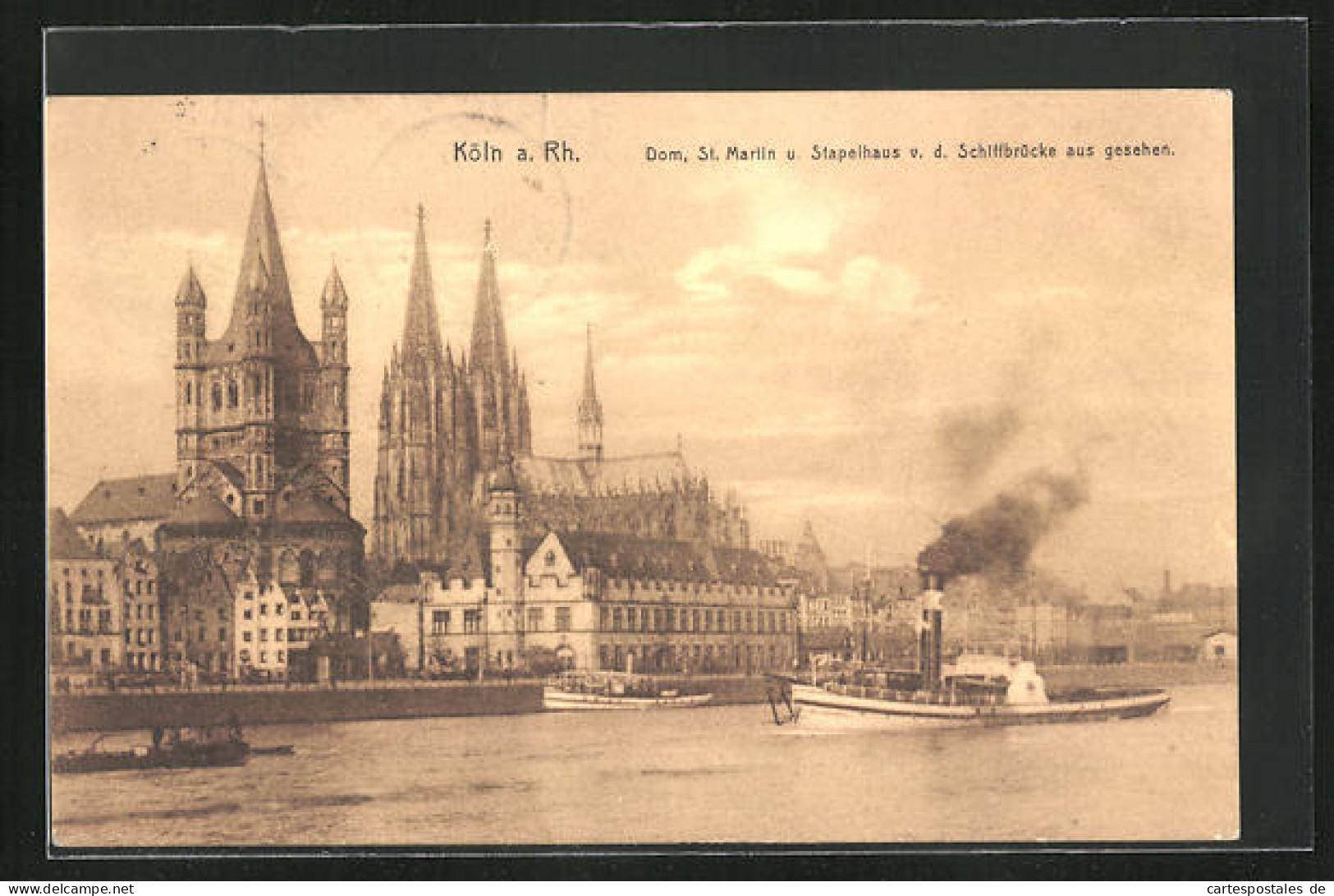 AK Köln, Dom, St. Martin U. Stapelhaus  - Köln