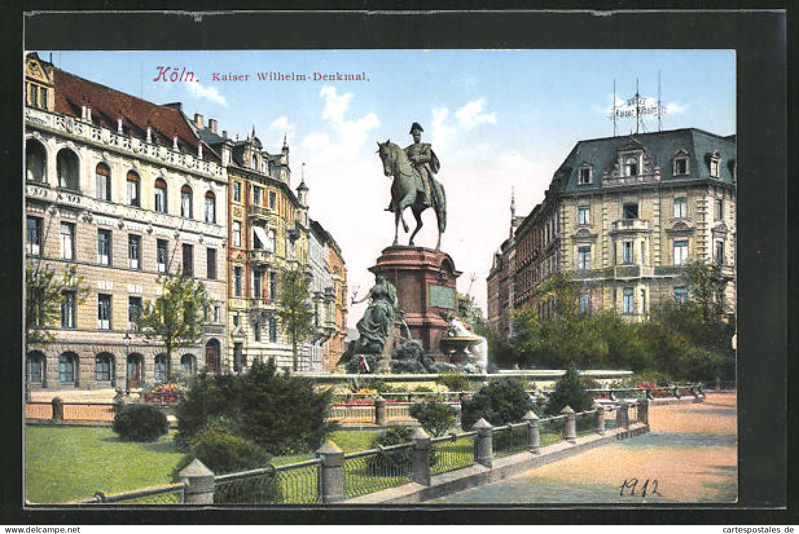 AK Köln-Neustadt, Hotel Kaiser Wilhelm Und Denkmal  - Koeln