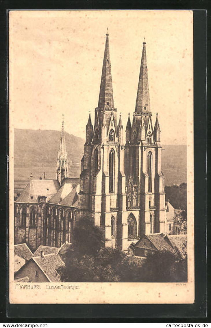 AK Marburg, Elisabethkirche  - Marburg