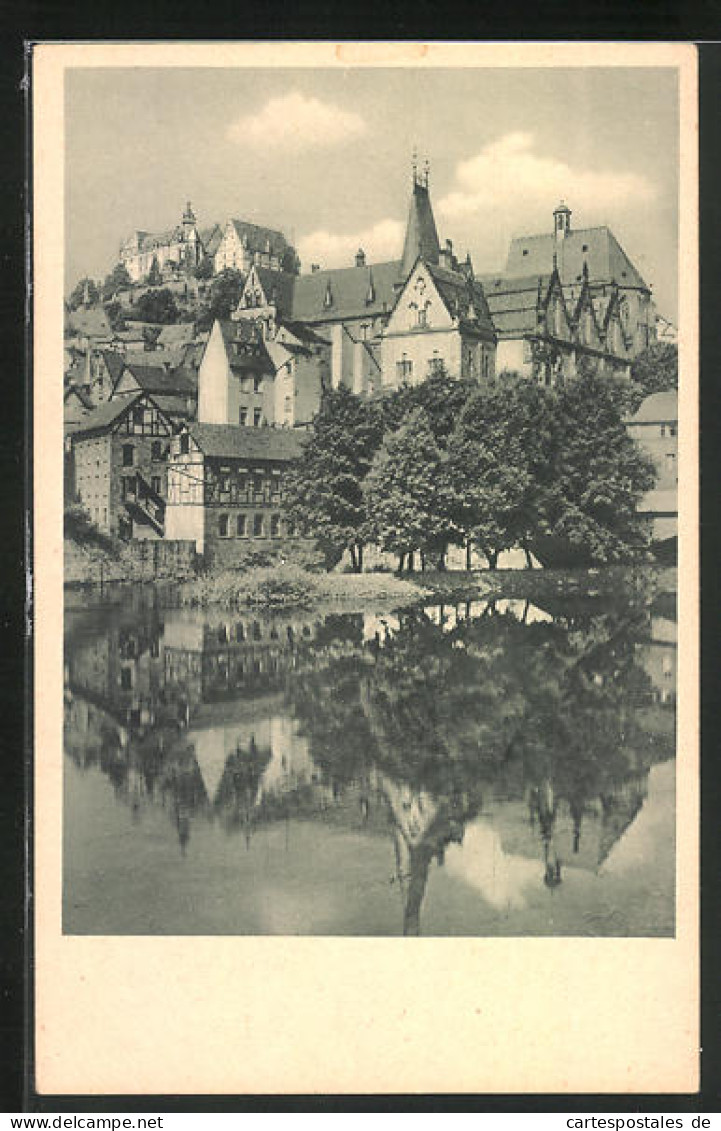 AK Marburg /Lahn, Blick Vom Trojedamm Auf Universität Und Schloss I  - Marburg