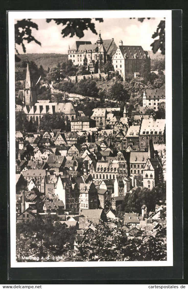 AK Marburg /Lahn, Ortsansicht Mit Kirche Unnd Schloss  - Marburg