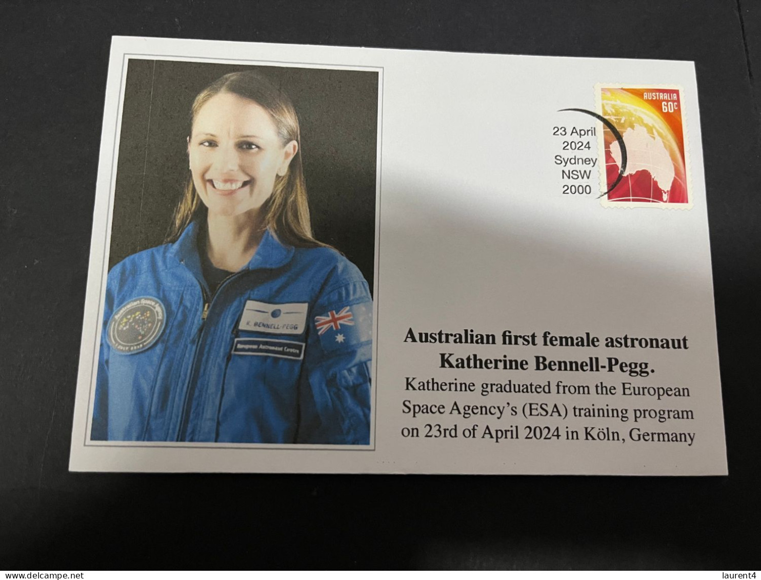 24-4-2024 (2 Z 52 A) Australian First Female Astraunaut Katherine Bennell-Pegg Graduate Fron ESA In Germany - Autres & Non Classés