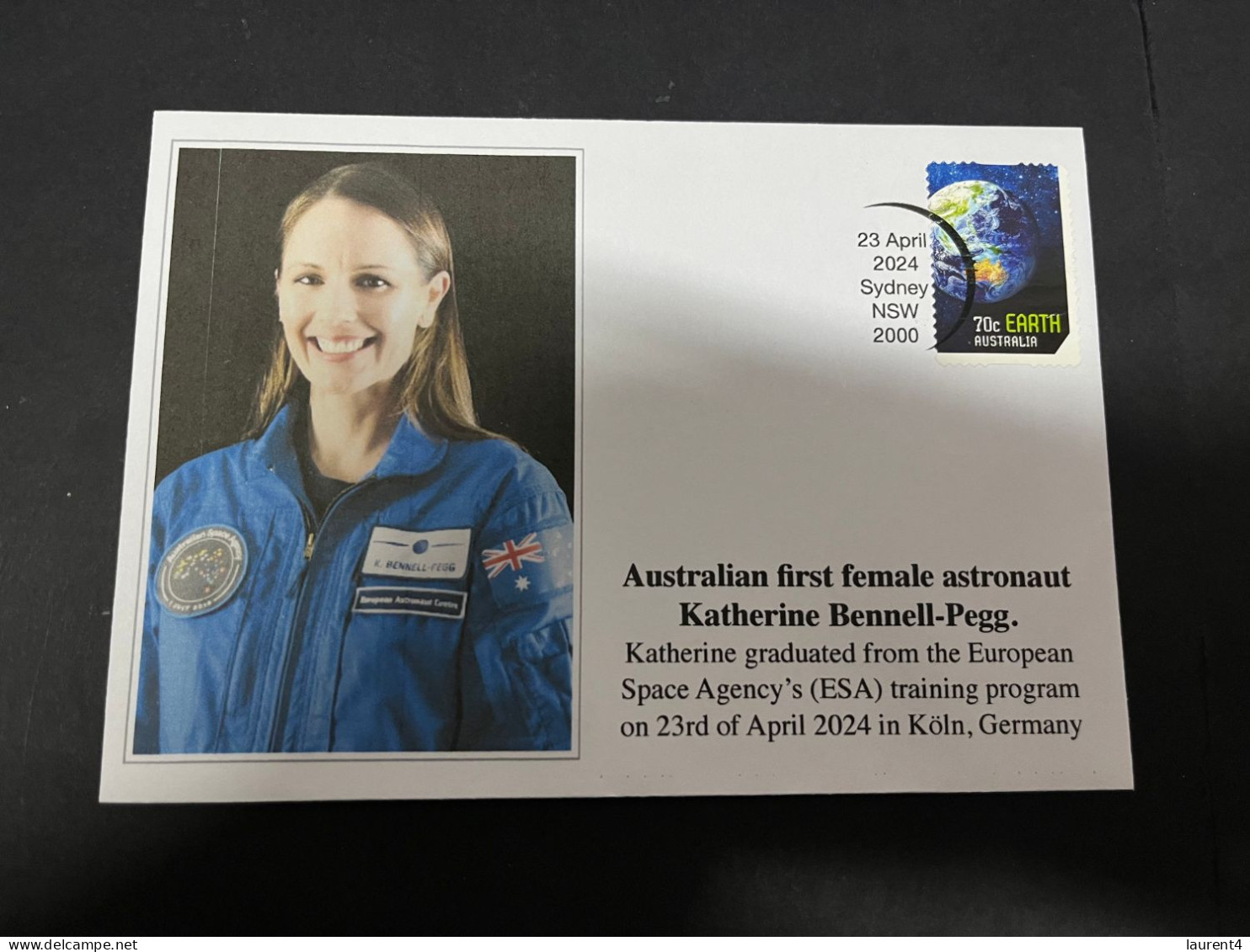 24-4-2024 (2 Z 52 A) Australian First Female Astraunaut Katherine Bennell-Pegg Graduate Fron ESA In Germany - Autres & Non Classés