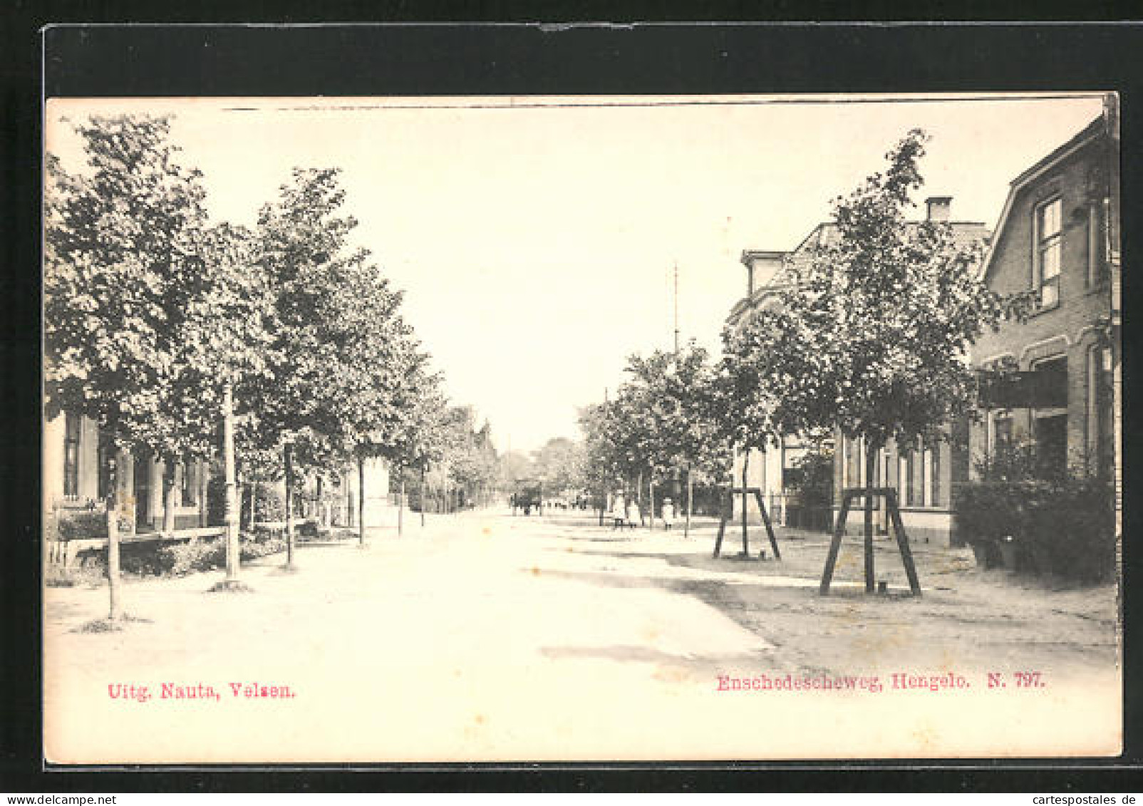 AK Hengelo, Enschedescheweg, Uitg. Nauta, Velsen  - Hengelo (Ov)