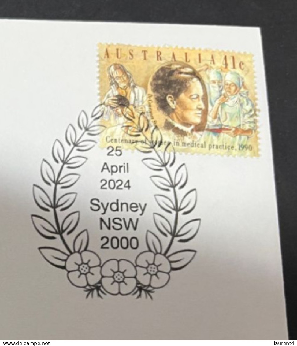 24-4-2024 (2 Z 52 A) Australia ANZAC 2024 - Special Cover Postmarked 25 April 2024 (Red Cross & Nurse) - Militares