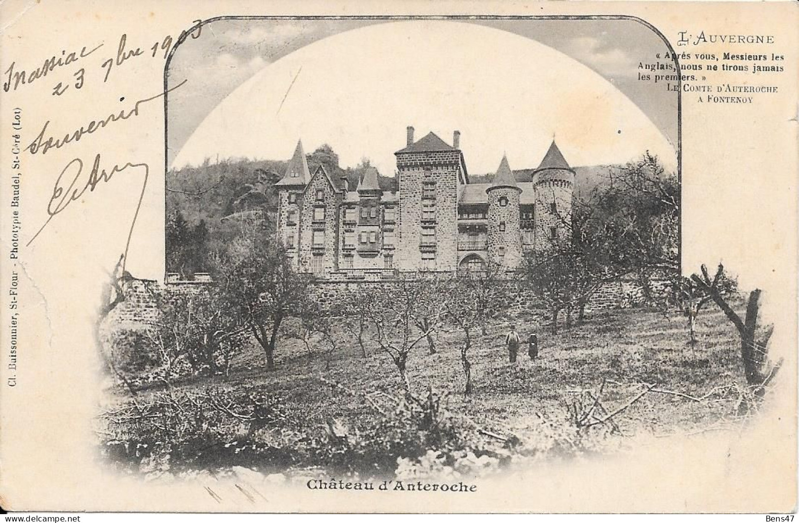 15 Auvergne Chateau D'Anteroche - Other & Unclassified