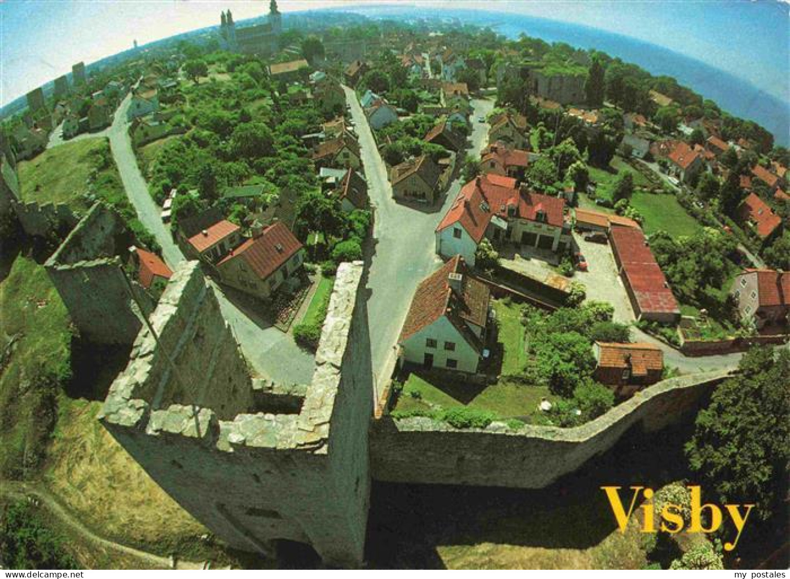 73972492 Visby_Wisby_Sweden Fliegeraufnahme - Zweden