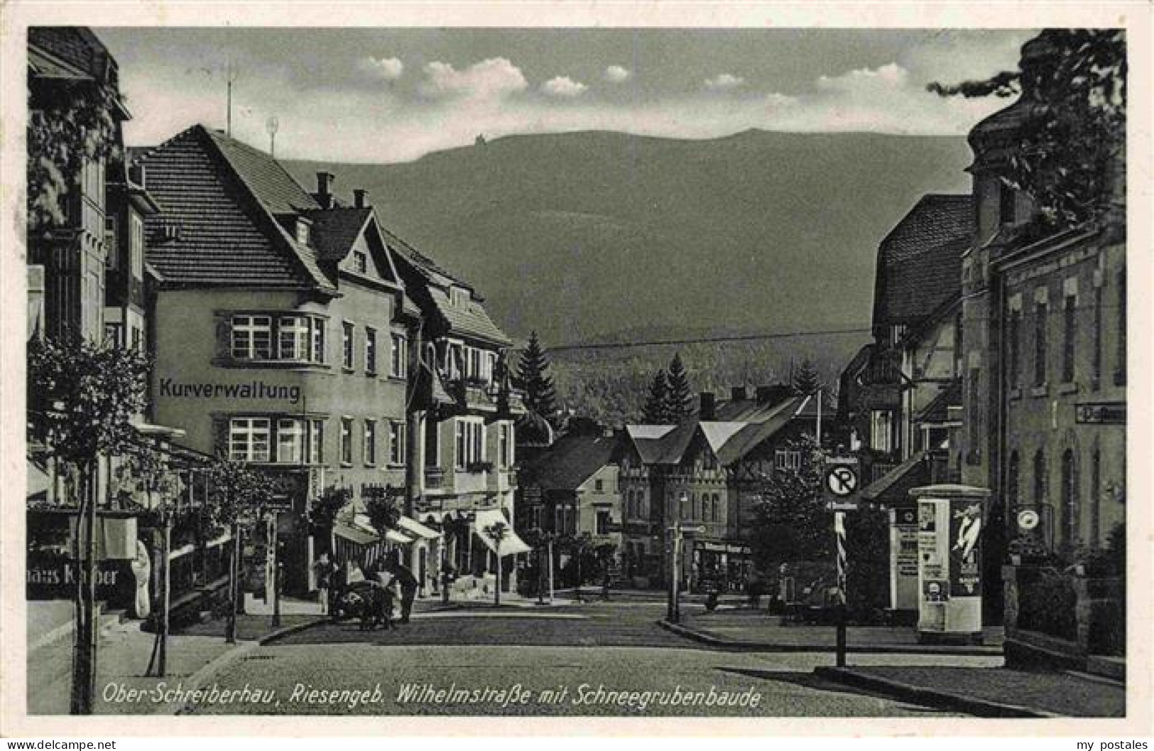 73972449 Schreiberhau_Szklarska_Poreba_Riesengebirge_PL Wilhelmstrasse Mit Schne - Polen