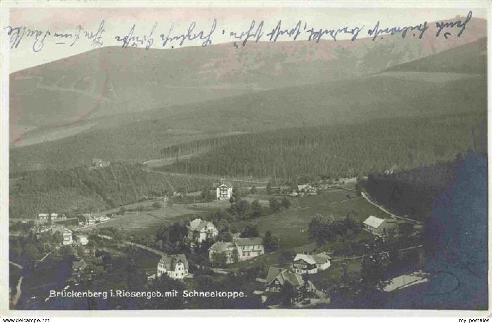 73972446 Brueckenberg_Krummhuebel_Riesengebirge_PL Mit Schneekoppe - Pologne