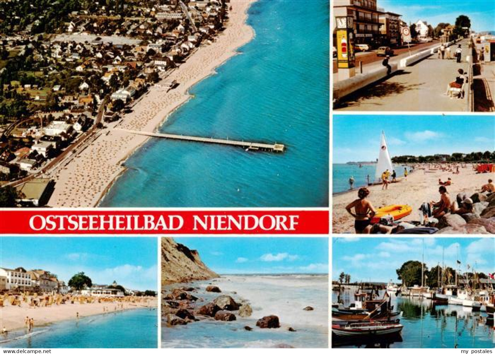 73940526 Niendorf__Ostseebad_Timmendorferstrand Luftaufnahme Strand Promenade Ha - Timmendorfer Strand