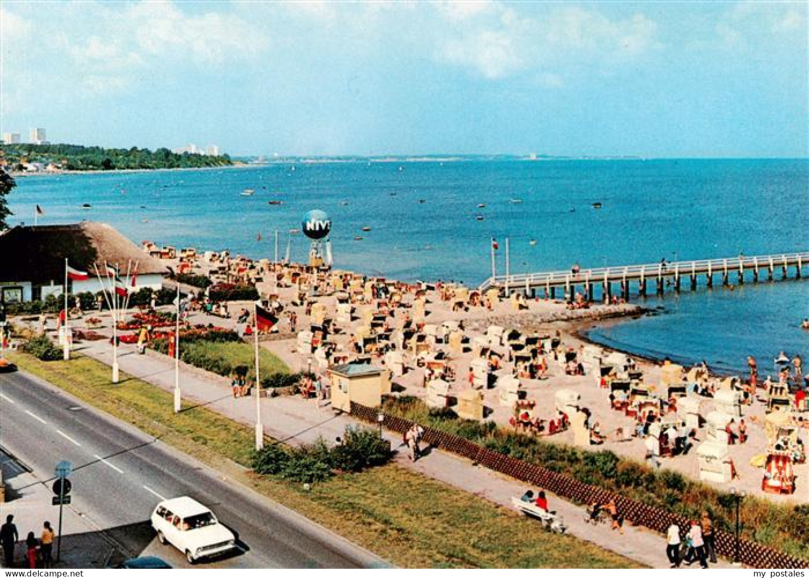 73940515 Haffkrug_Scharbeutz_Ostseebad Strand Seebruecke - Scharbeutz