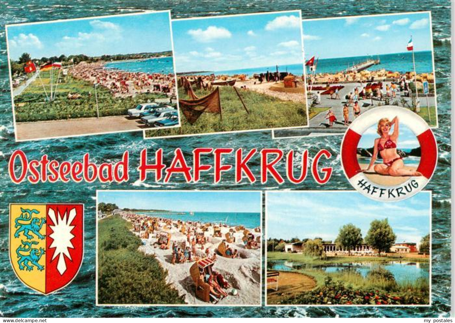 73940514 Haffkrug_Scharbeutz_Ostseebad Strand Promenade Rettungsring Badenixe - Scharbeutz