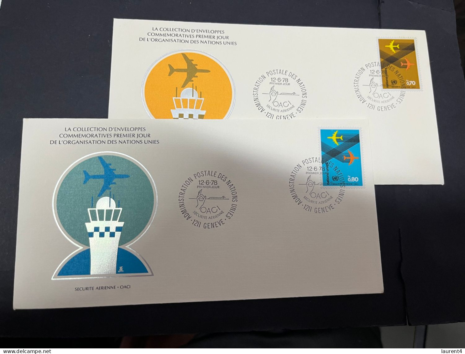 24-4-2024 (2 Z 54) United Nations (Switzerland) X 2 FDC - Air Safely - FDC