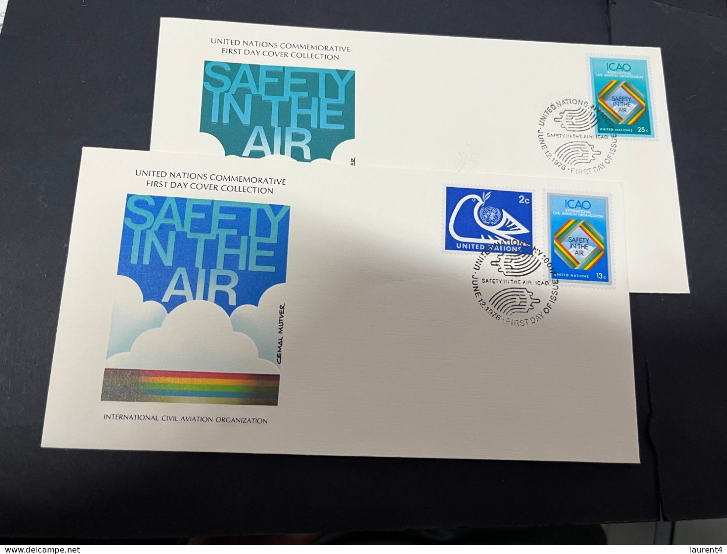 24-4-2024 (2 Z 54) United Nations (USA) X 2 FDC - Air Safety - FDC