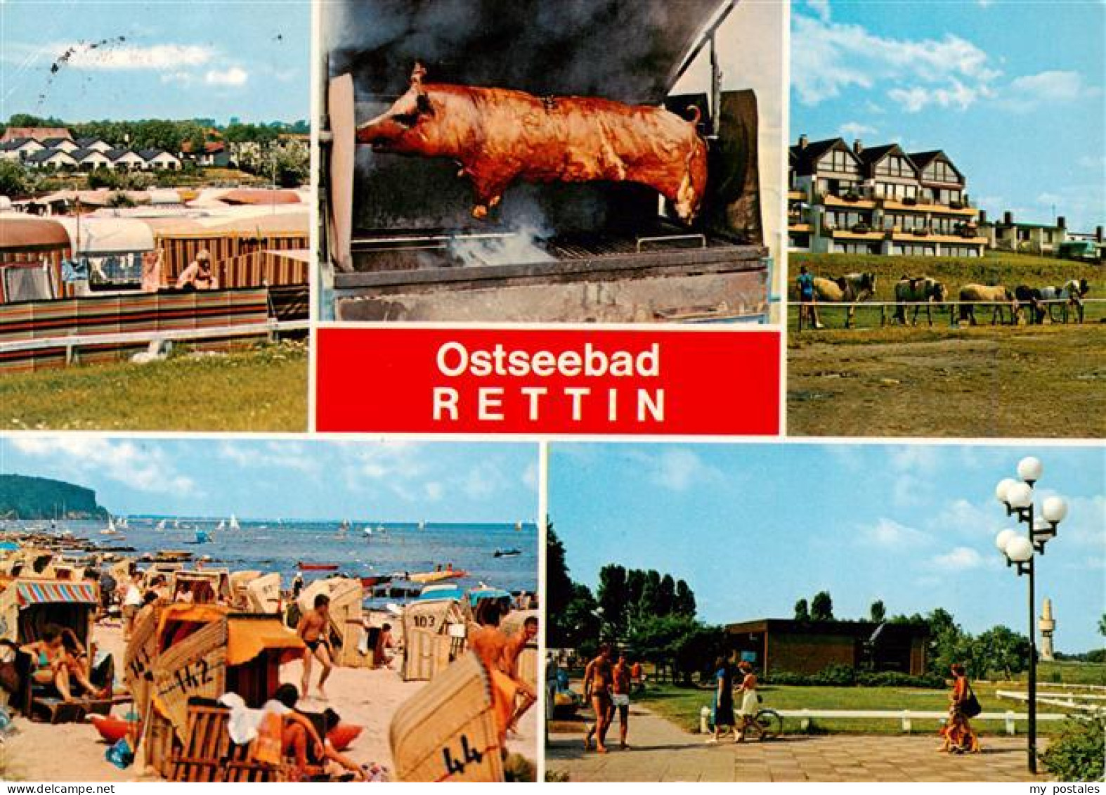 73933736 Rettin_Neustadt_Holstein Teilansichten Strandleben Promenade Grill Reit - Neustadt (Holstein)