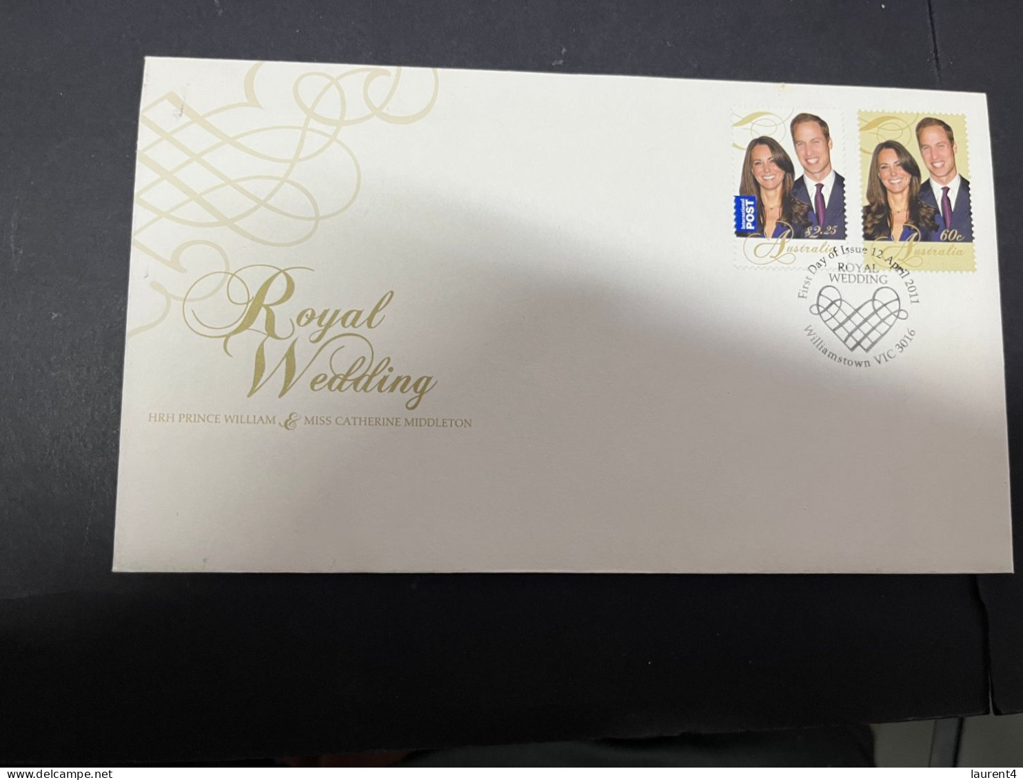 24-4-2024 (2 Z 54) Australia FDC - 2011 - Royal Wedding (Prince William & Katherine Middleton) - Premiers Jours (FDC)