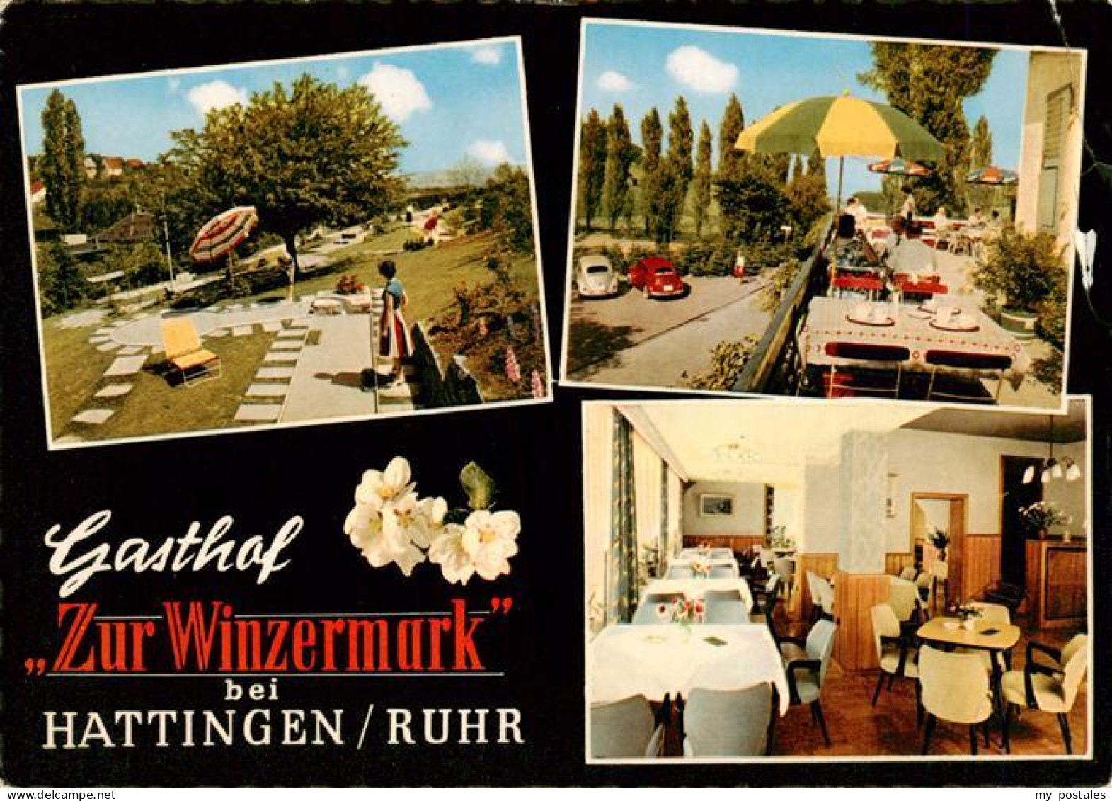 73933691 Hattingen__Ruhr Gasthof Zur Winzermark Gaststube Terrasse Minigolf - Hattingen
