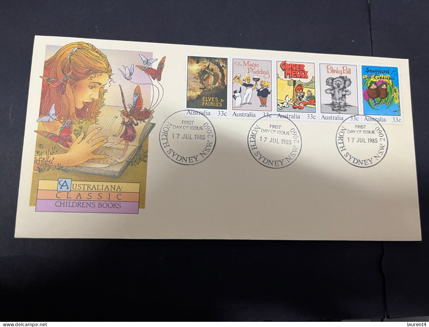 24-4-2024 (2 Z 54) Australia FDC - 1985 - Classic Children's Book - Premiers Jours (FDC)