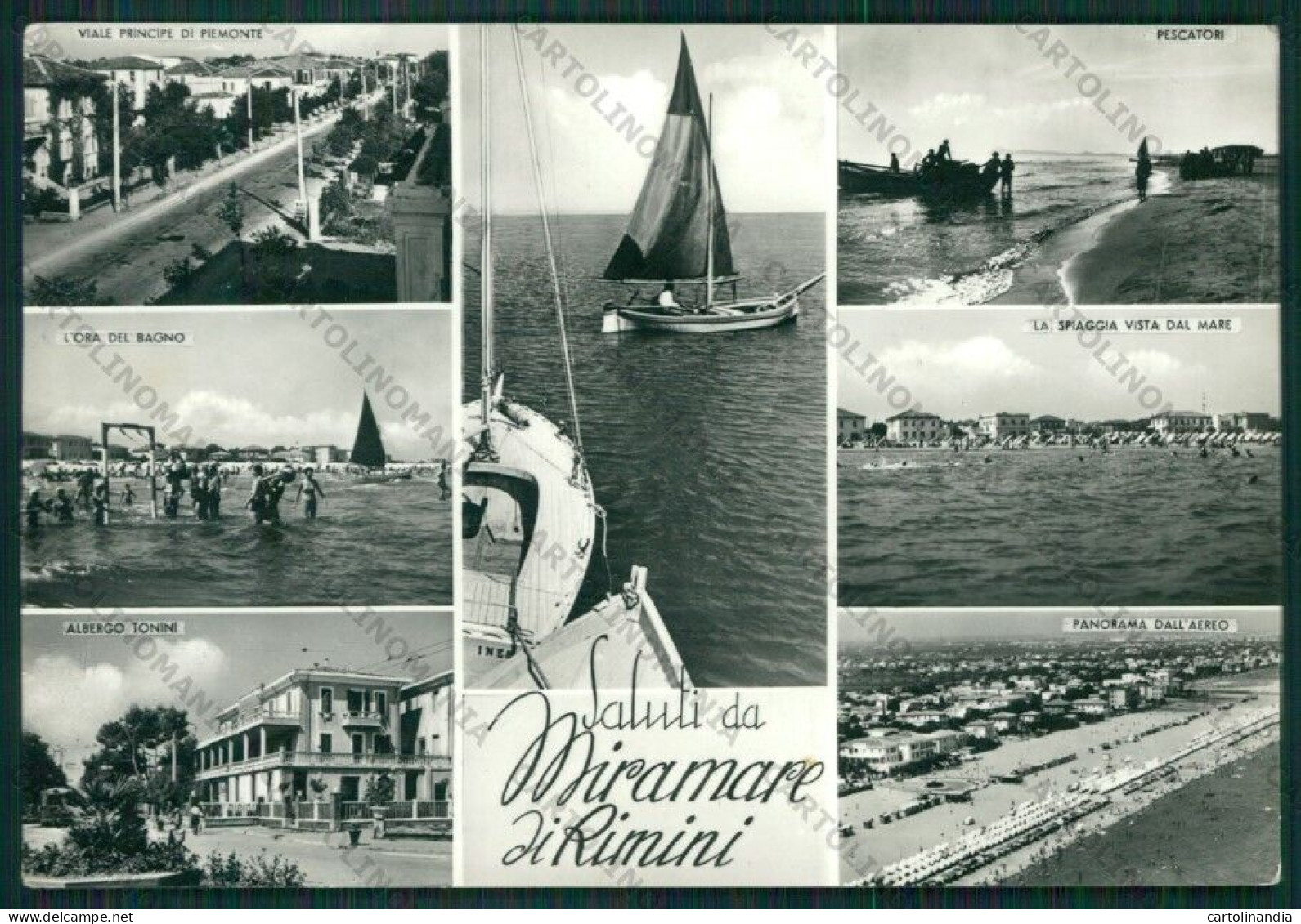 Rimini Miramare Di Saluti Da Foto FG Cartolina KB0698 - Rimini