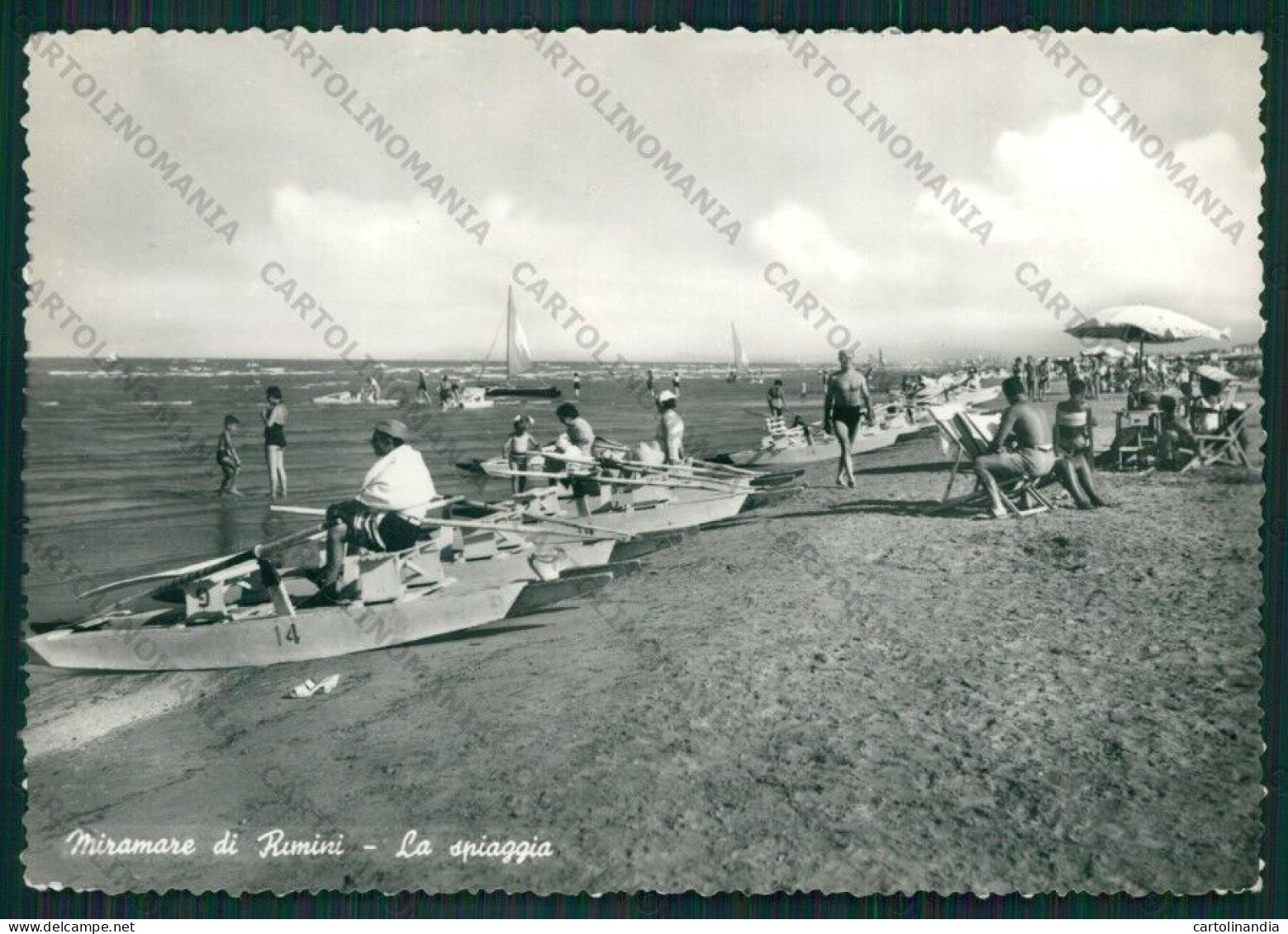 Rimini Miramare Di Foto FG Cartolina KB0715 - Rimini