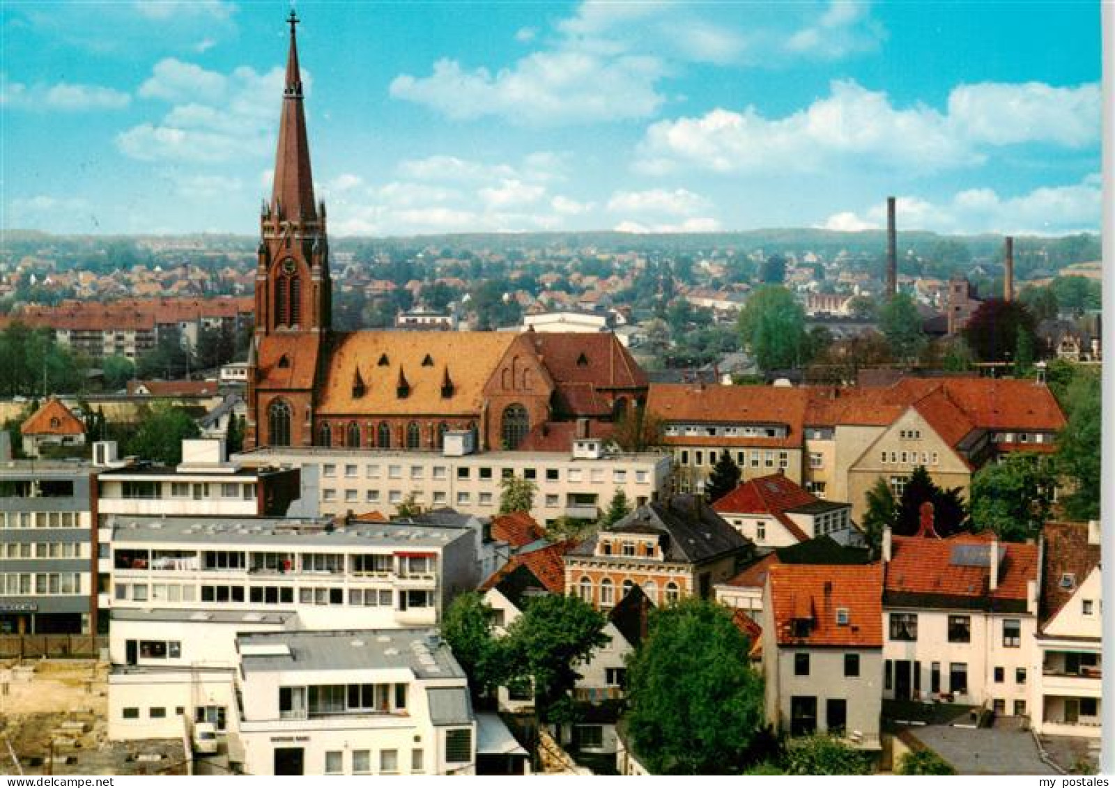 73933499 Delmenhorst Panorama Blick Auf Stadt Und Stadtkirche - Delmenhorst