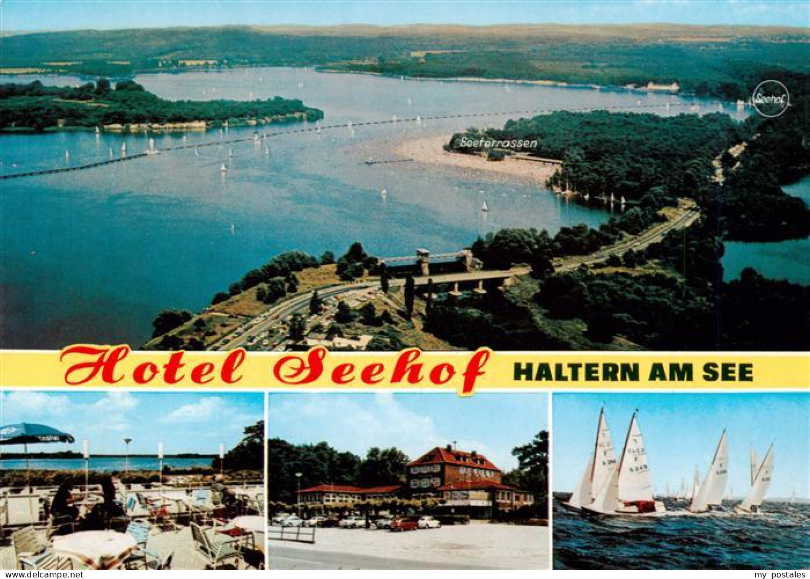 73933478 Haltern_See Hotel Seehof Luftaufnahme Segelregatta - Haltern