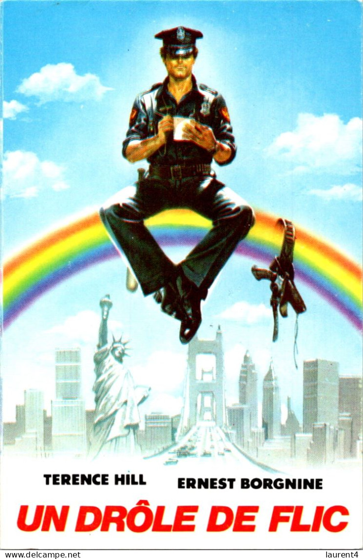 24-4-2024 (2 Z 55) France - Movie - Un Drôle De Flic / A Strange Cop (with Terence Hill & Ernst Borgnine) 2 Duplicate - Actors