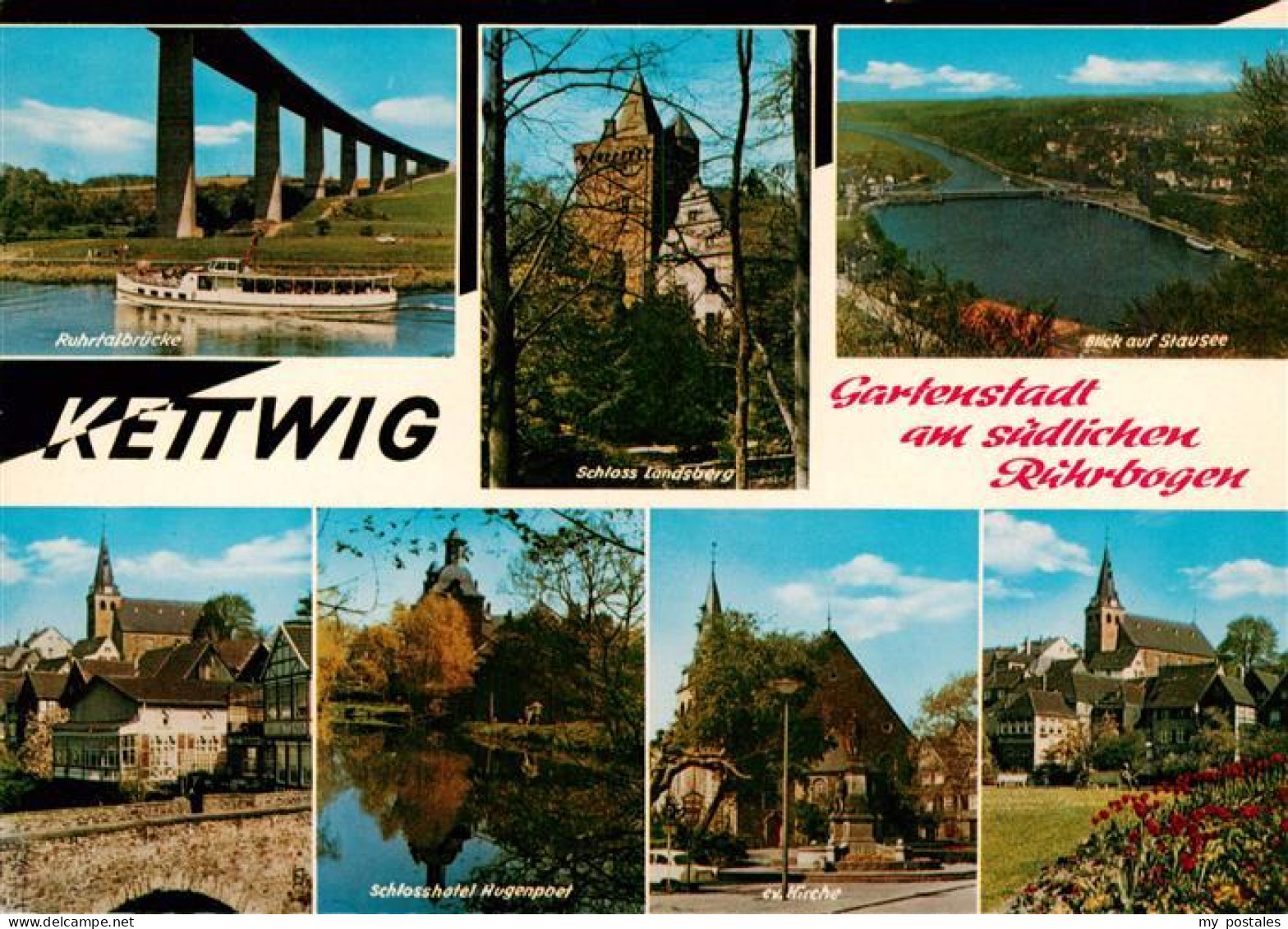 73933462 Kettwig Ruhrtalbruecke Schloss Landsberg Stausee Altstadt Schlosshotel  - Essen