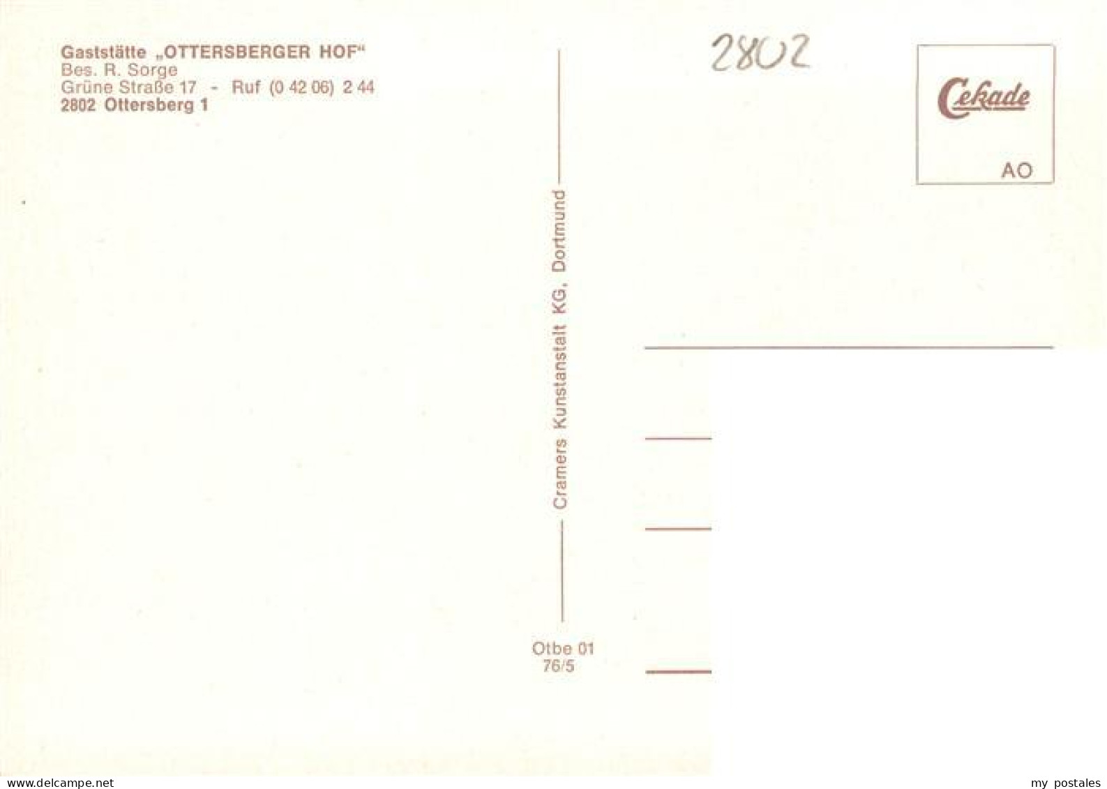 73933407 Ottersberg_Bremen Gaststaette Ottersberger Hof Gastraum Festsaal - Sonstige & Ohne Zuordnung