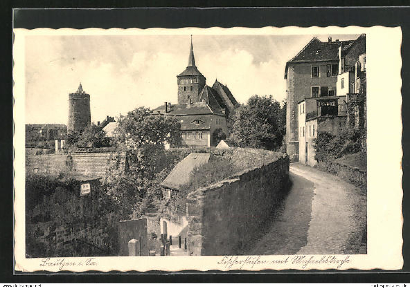 AK Bautzen I. Sr., Fischerstufen Mit Michaeliskirche  - Bautzen